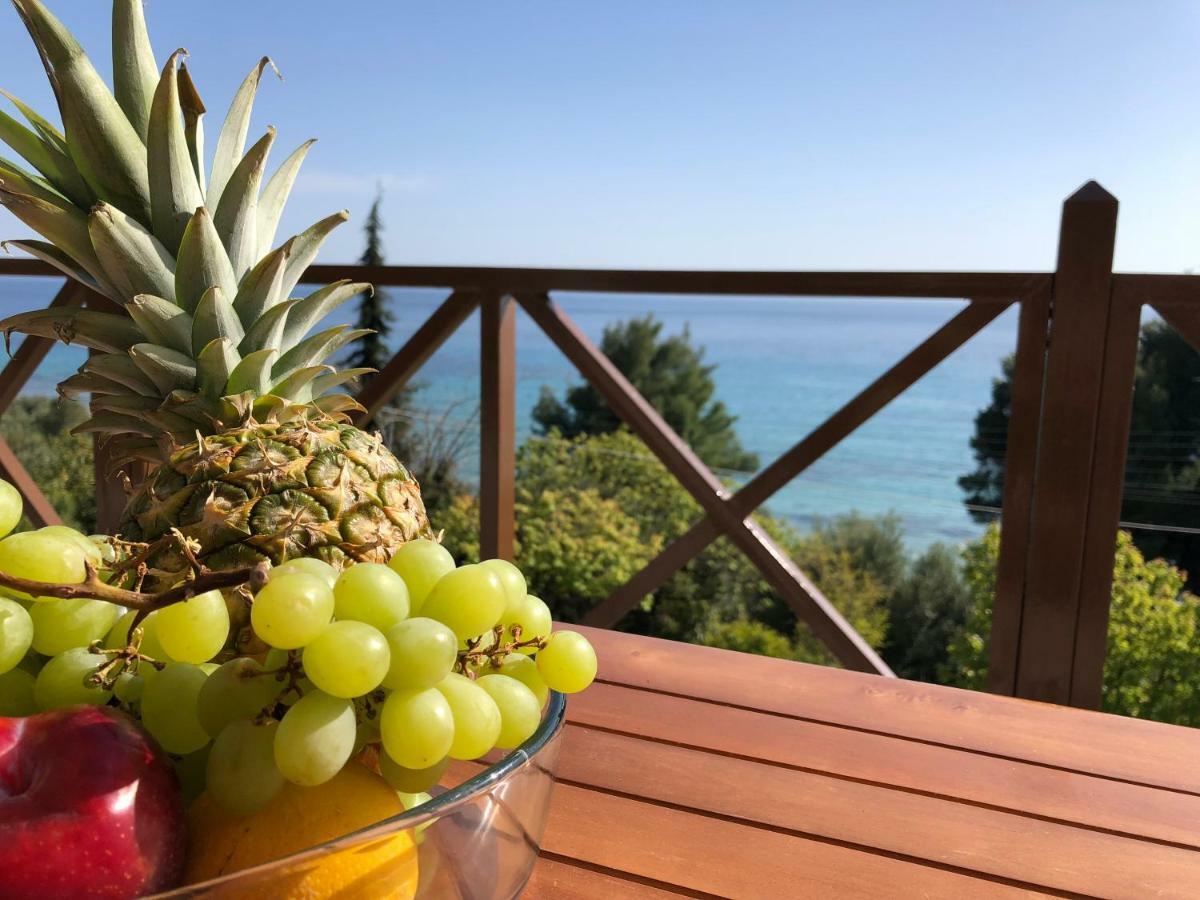 Vila Unique Sea View House Kalandra Exteriér fotografie