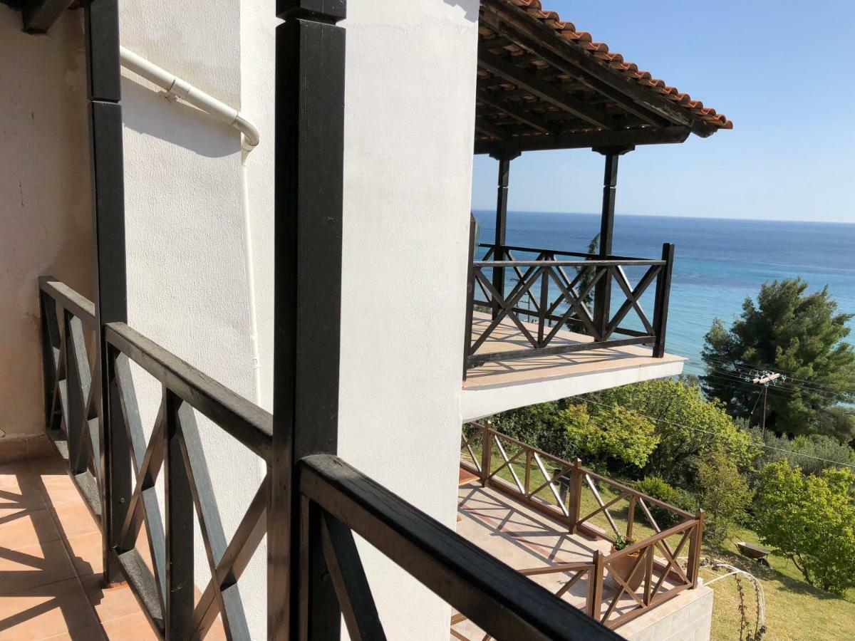 Vila Unique Sea View House Kalandra Exteriér fotografie